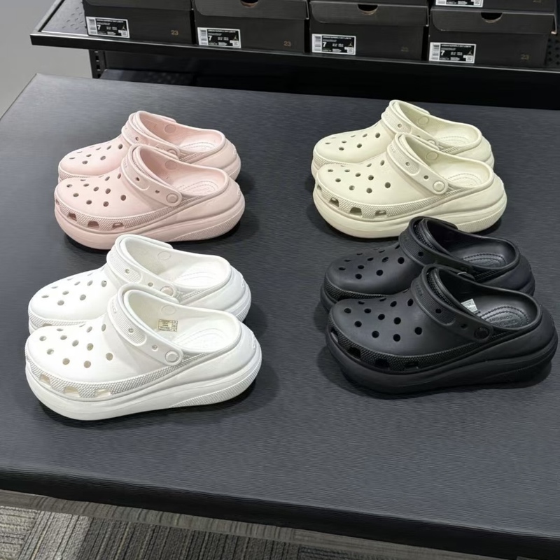 Crocs Classic Clogs Thick-Soled Height-Increasing Men's Beach Shoes Women's Slippers Casual 207521 Crocs Classic Clogs Thick-Soled Height-Increasing Men's Beach Shoes Women's Slippers Casual 207521