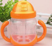 Toddlers water bottle cup baby child leak-proof water cup kettle learning Cup drinking cup child straw handle with baby