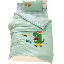 Kindergarten three-piece quilt set pure cotton six-piece set pure cotton childrens quilt cover special bedding for baby to take nap in kindergarten