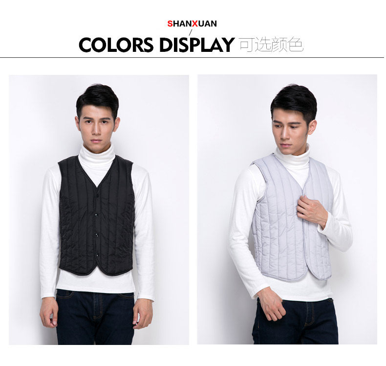 Débardeur homme gilet en coton pour hiver - Ref 1588769 Image 18