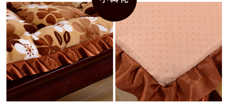 Chống trượt pad dày mùa đông ngủ trưa ghế wicker tựa lưng gấp boong ghế đệm sếp ba mảnh ghế sofa đệm - Ghế đệm / đệm Sofa thảm trải ghế sofa