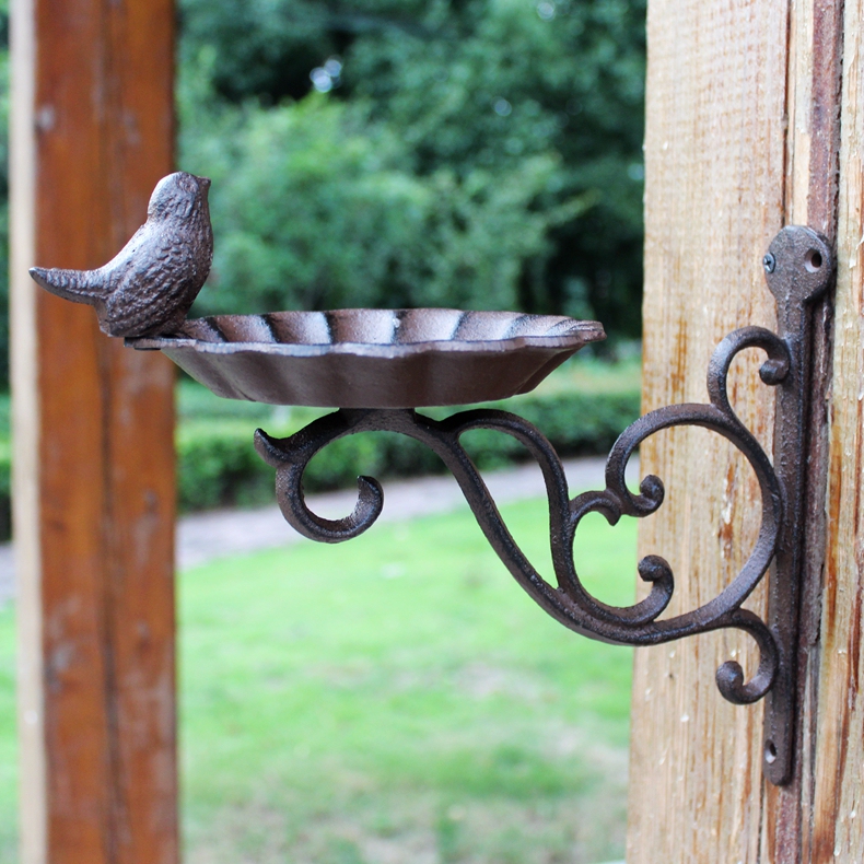 European-Style Vintage Cast Iron Crafts Iron Hook Bird Garden Hanging Basket Hook Bird Feeder Decorative Hook