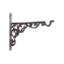 American retro cast iron spider orchid green plant flower pot lantern hook support rack wall hanging basket flower rack hook bracket