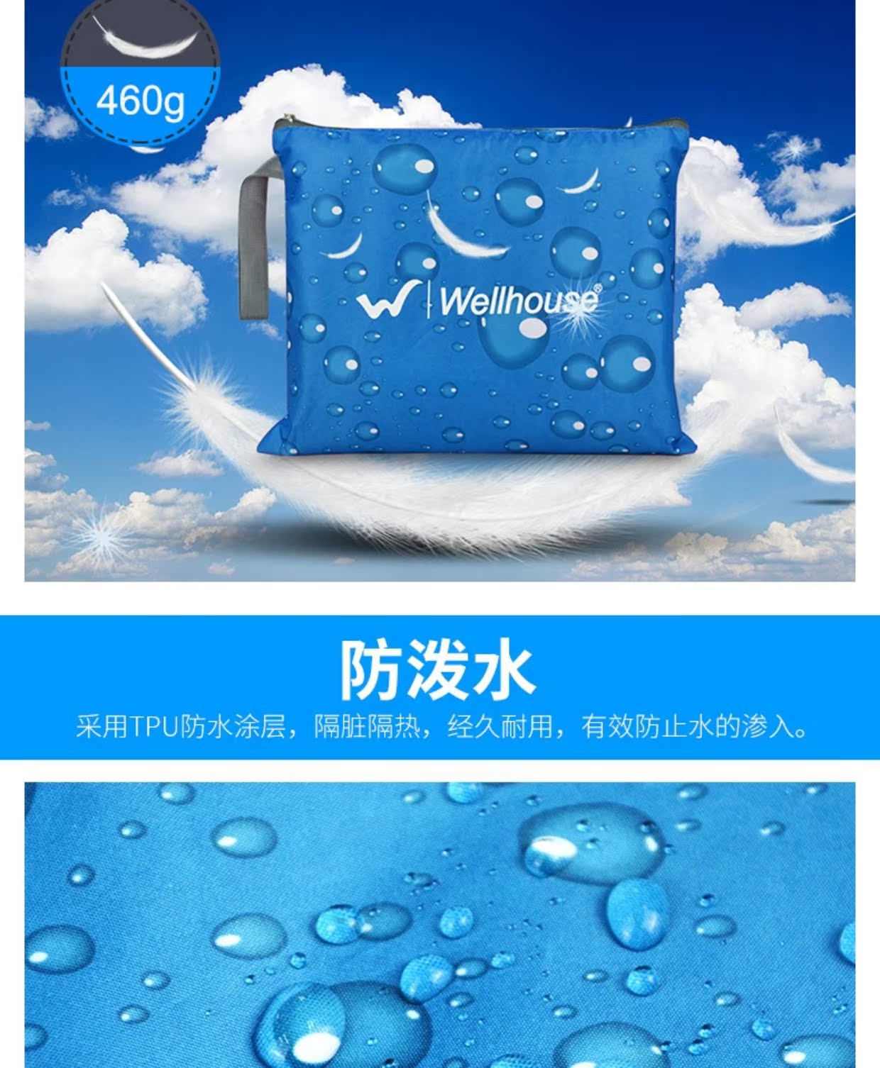 Ngoài trời mùa xuân dã ngoại mat di động lưu trữ bãi biển mat ẩm pad không thấm nước gấp lĩnh vực dã ngoại thảm - Thảm chống ẩm / Mat / Gối thảm đi picnic
