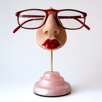 Lady decorative sexy lips nose sunglasses glasses hanging rack Women's Eyeglass Stand