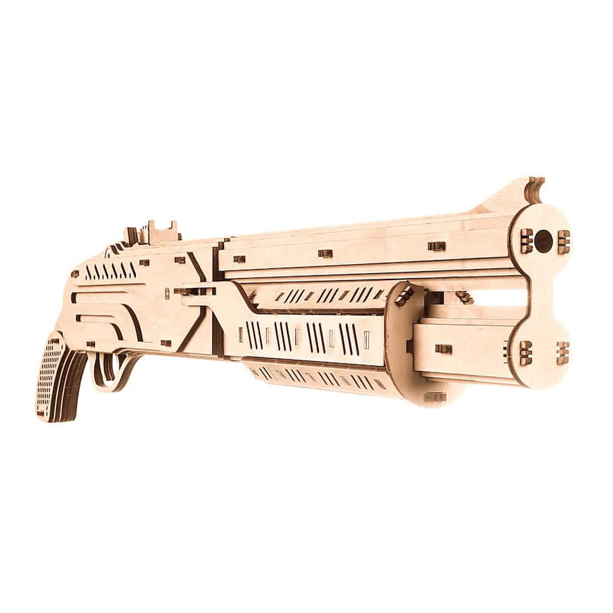 Ukrainian Wooden Assembly Mechanical Transmission Model Jigsaw Puzzle Shotguns Three-dimensional Solid Building Blocks