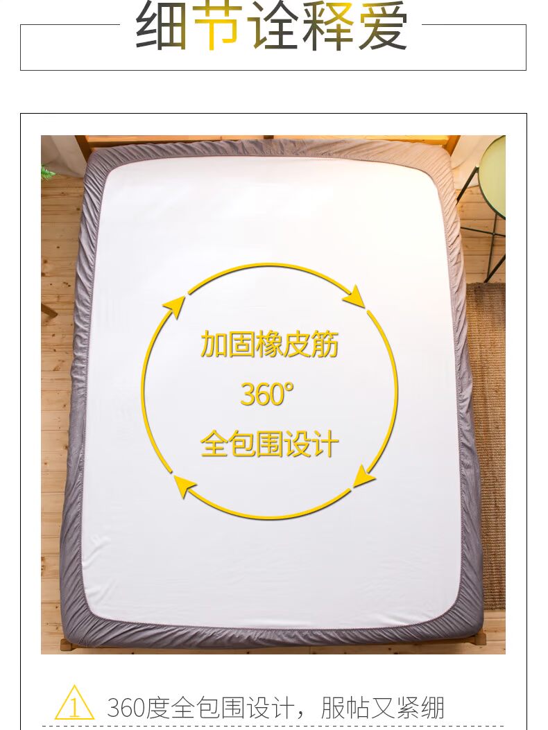 Tùy chỉnh tùy chỉnh giường nệm bông một mảnh nệm bọc Simmons bảo vệ tấm chống trượt tùy chỉnh kích thước tùy chỉnh Ga phủ giường