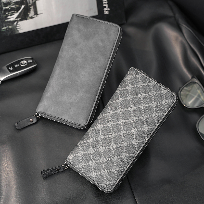 Clean Knock Long Wallet Phone Bag Multi-Card Slot Wallet Coin Purse Patterned Plaid Wallet Large Capacity