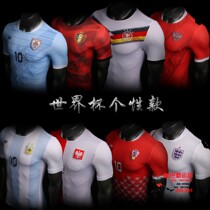 Race player GW World J Cup theme player version short sleeve football jacket team training suit 2018 new uniform