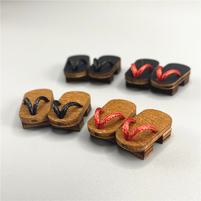 Ob11 Doll Shoes, Matching Kimono, Mini Clogs, Wooden Shoes, Sandals, 1/12 Scale Bjd Japanese Style Flip-Flops