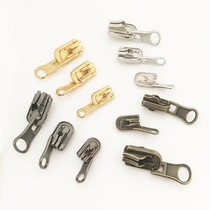 Double-sided zipped inside Two-use 3 5 No. 8 Clothing Double-sided Swivel Zipped zipped Scalp Clog Metal Zip