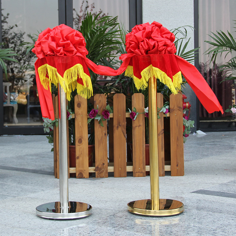 Opening cut Ribbons Accessories Rome flower columns Columns Clippings of the Carnivals Golden Column Gift Instruments Flowers Shelf Titanium Alloy Flower Stand