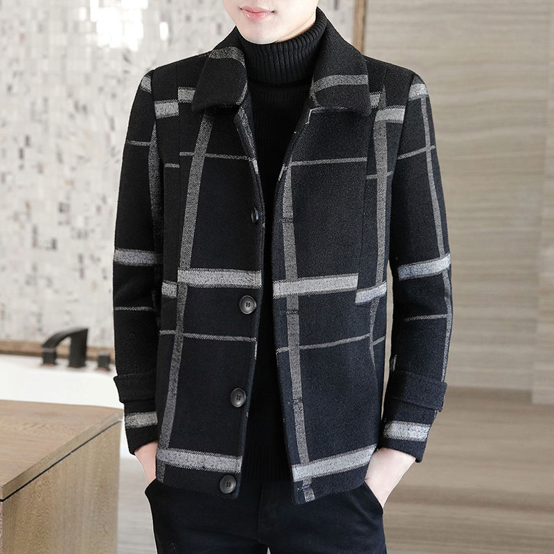 New autumn winter casual jacket male thick short hair clothes men's coat coat jacket garment Han edition windshirt man