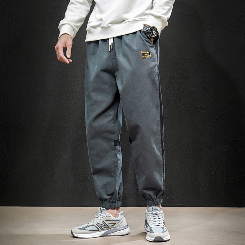 Boomer Casual Working Clothes Pants Men Loose Bunches Pants Men's Day Department 90% Pants Young Handsome Air Trend 100 Hitchen Pants