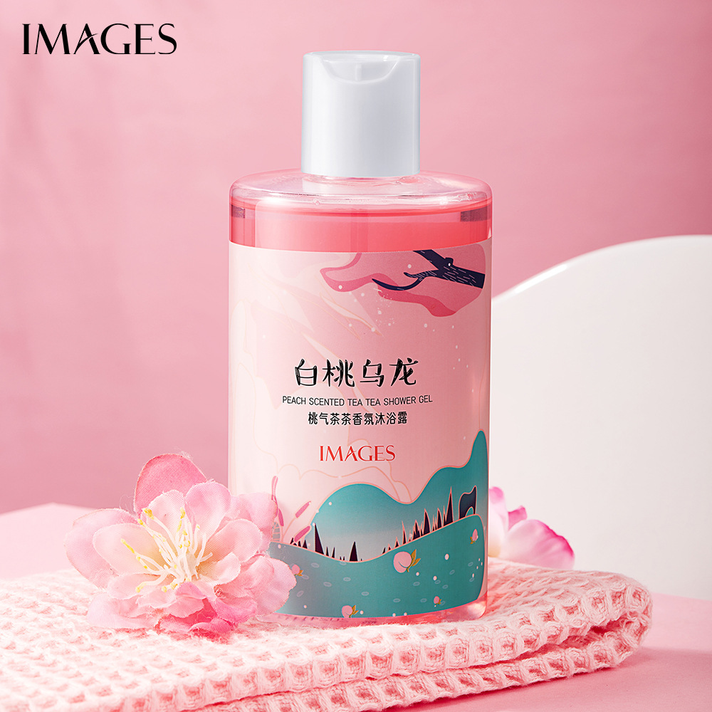 Image beauty peach tea tea fragrance shower gel moisturizing and rejuvenating skin cleansing dirt oil fragrance bath gel