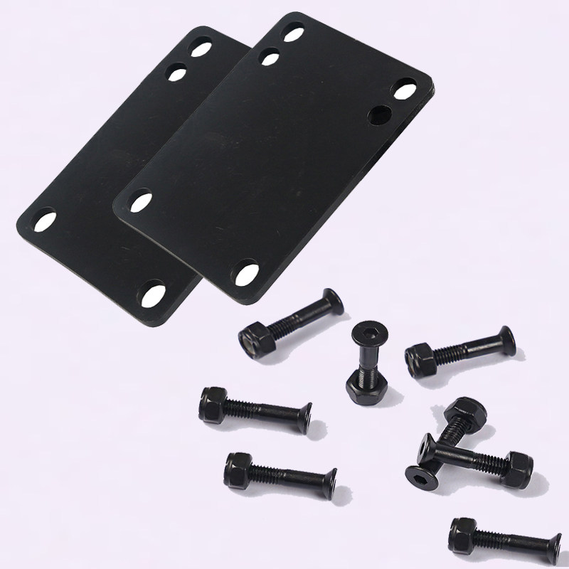 Four-wheel skateboard elevated gasket stent bridge double-warp long plate shock absorption PU gasket rubber pad