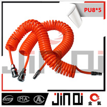 (Gold gas) imported Pu pipe polyurethane spring spiral telescopic air compressor air source air pipe pneumatic hose