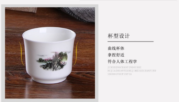 Hai ly rượu vang ly tách rượu tách xương gốm sứ Trung Quốc một nửa rượu vang vàng rượu vang trắng rượu vang rượu vang hầm rượu vang rõ ràng phụ kiện rượu vang