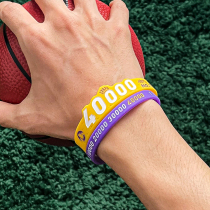 40000-point commemorative James basketball bracelet for men and women Lakers silicone wristbands fan peripheral couple pair