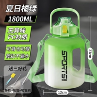 [Стиль детской сумки] Летний оранжевый зеленый 1,8 л [может вместить горячую воду] + утолщенный ПК