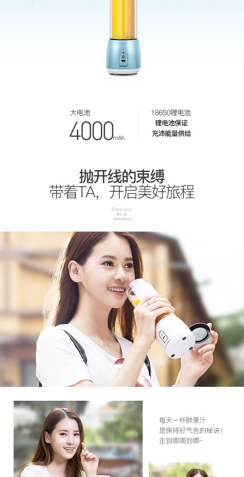 máy ép chậm promix Máy ép trái cây cầm tay Rongshida máy ép trái cây mini tự động sạc máy gia đình đa chức năng - Máy ép trái cây máy xay sinh tố electrolux