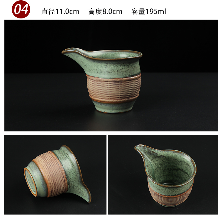 Qin Yun Gốm Chén Trà Trượt Bộ Kung Fu Bộ Phụ kiện Trà Long Tuyền Celadon Mở Trà Haijing Cup - Trà sứ bộ tách trà đẹp