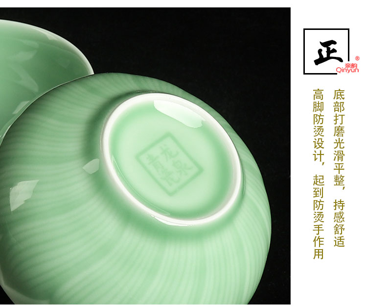 Bộ đồ ăn Pro-Celadon Bát gốm sứ gia đình Trung Quốc Bát sứ lò vi sóng Bát bát 10 bát để ăn quà tặng - Đồ ăn tối bộ chén đĩa đẹp