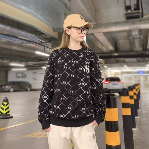 MLB Противостояние подлинного бриллиантового старого цветка полное Yinyuan Пара свитер мужской и тот же абзац 23 Осень Новый MTM01