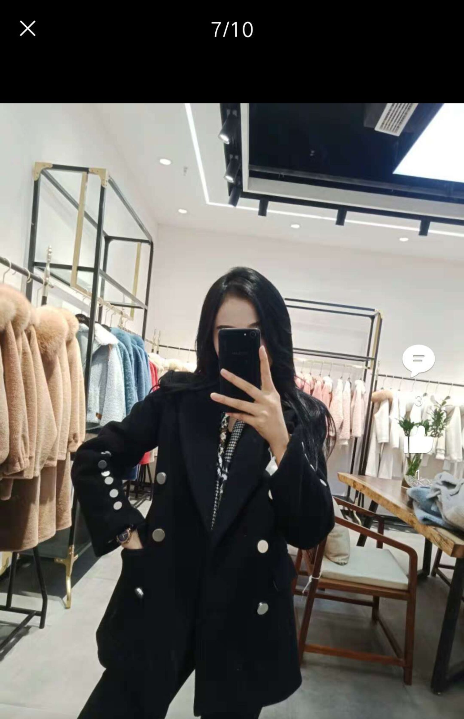 Áo len nữ mùa đông 2018 phổ biến Hàn Quốc sản phẩm mới khí chất Slim đôi ngực đơn giản áo khoác js cashmere - Accentuated eo áo áo khoác măng tô kaki nữ