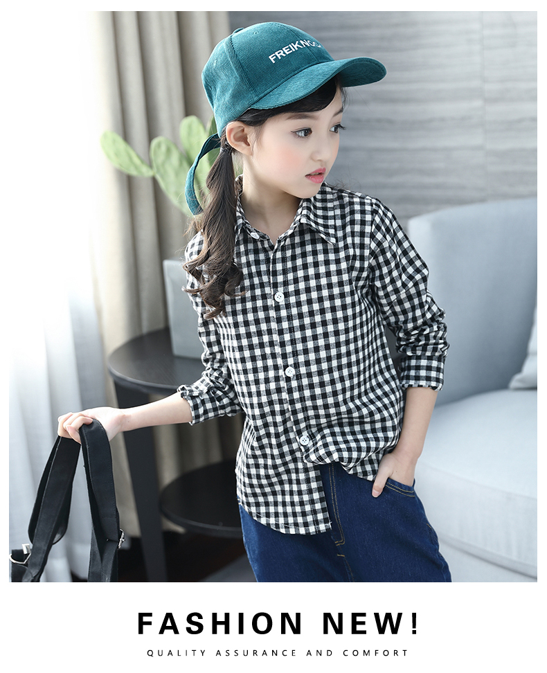 5 áo sơ mi nữ 6 mùa xuân và mùa thu 7 áo sơ mi 2018 trẻ em mới 8 trẻ lớn 12 tuổi trẻ em áo sơ mi kẻ sọc dài tay đại dương sơ mi cộc tay bé trai