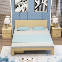 Childrens bed Boys single bed 1 5 meters Elementary school students Economical 1 2 meters simple bed Solid wood double bed 1 8 meters