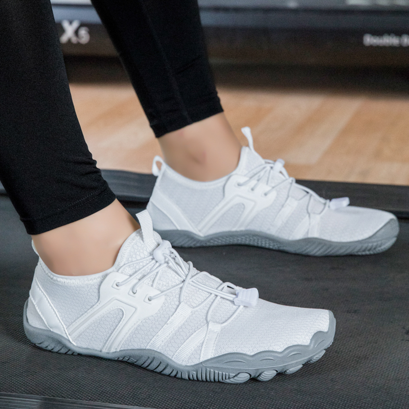 Indoor Fitness Shoes for Men and Women, Barefoot Shoes, Non-Slip, Shock-Absorbing, Silent Treadmill Shoes, Breathable Aerobics Shoes, Comprehensive Training Shoes