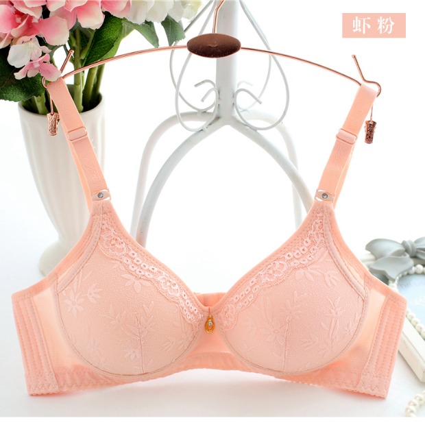 Tingma bra bra bra thoải mái không có vòng thép mùa hè điều chỉnh rập khuôn 3/4 cup bra bra áo ngực không dây