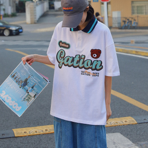 New Japanese Short Sleeve Polo shirt in spring and summer