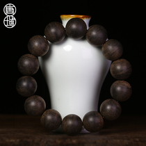 Tangyu Hei Qinan agarwood hand string Beed beads bracelet single circle men and women Natural Flower dense oil line old material
