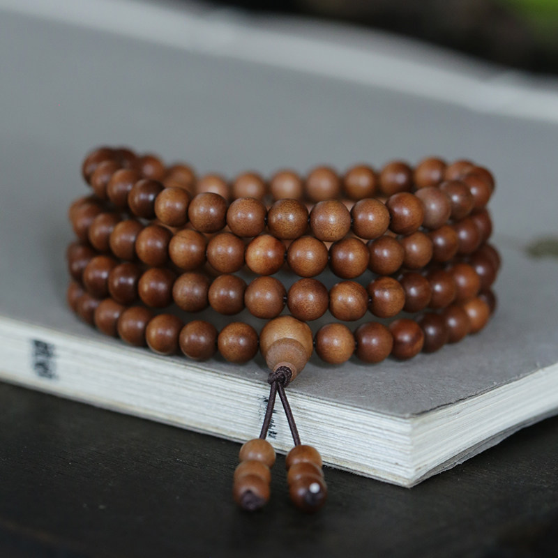 Don Domain India Maisoll Old Mountain Honolulu 108 Buddha Beads Hand-made Necklace Sandalwood Hand-string Accessories for men and women