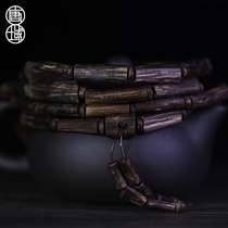 Tang Dynasty Bai Qinan with the shape of agarred hand string 108 men and women Black Oil cool fragrance rhyme rosary beads bracelet