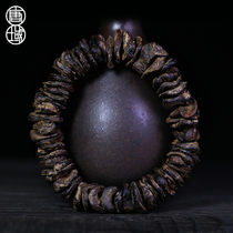 Tang Dynasty Vietnam Purple Qinan Chenxiang follow-shaped hand string beads single circle men and women Natural Flower dense oil line old material