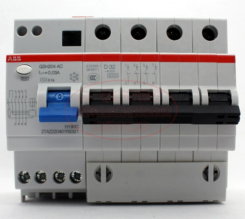 正品 ABB (北京) 漏电保护 断路器 空开 GSH204-D32 4P 32A D型