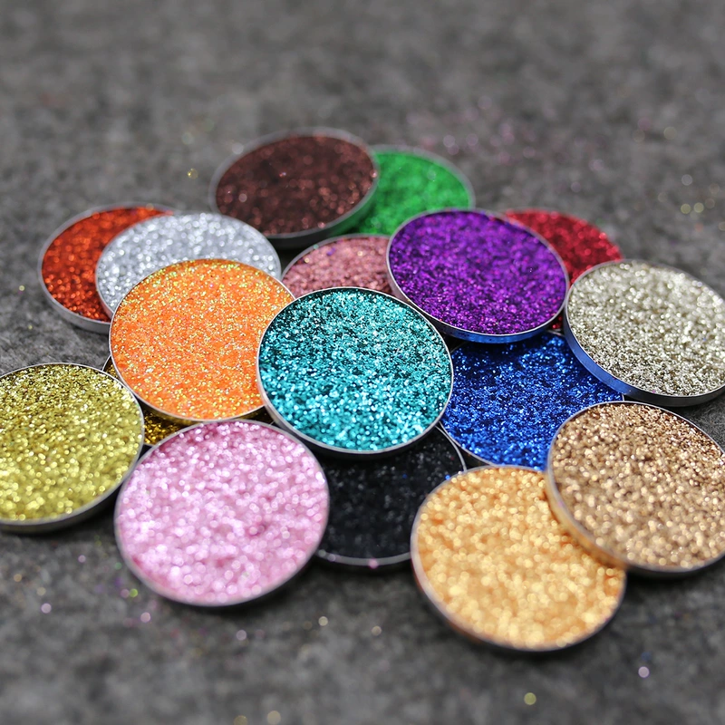 6 màu long lanh bột pearlescent long lanh eyeshadow sân khấu chuyên nghiệp trang điểm net trẻ em màu đỏ sinh viên hiệu suất sequins eyeshadow khay