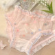 Sakura Love Fan~Girl Sweet Ladies Mesh Lace Girls Pure Cotton Underwear Women 2024 New Sexy Pure Desire