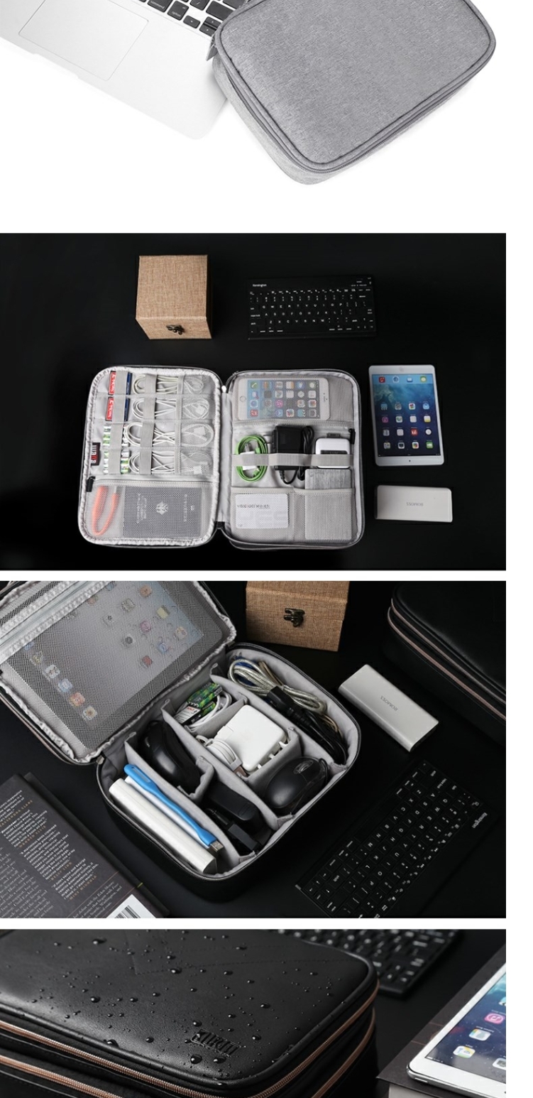 Laptop dữ liệu dây nguồn kỹ thuật số túi túi bể gói nhập học tai nghe tai nghe điện Bluetooth củng cố - Lưu trữ cho sản phẩm kỹ thuật số hộp đựng galaxy buds