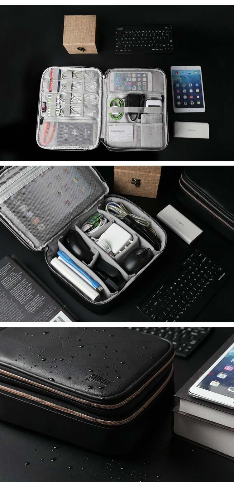 Dòng dữ liệu lưu trữ kỹ thuật số túi máy tính xách tay chuột chuột túi điện di động U đĩa cứng bảo vệ bao gồm đa chức năng hoàn thiện túi phụ kiện du lịch dung lượng lớn sản phẩm điện tử bao đựng