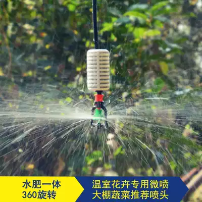 Dew greenhouse hanging spray upside down pe drip irrigation water pipe PE automatic flower watering machine sprinkler irrigation equipment irrigation atomization micro nozzle