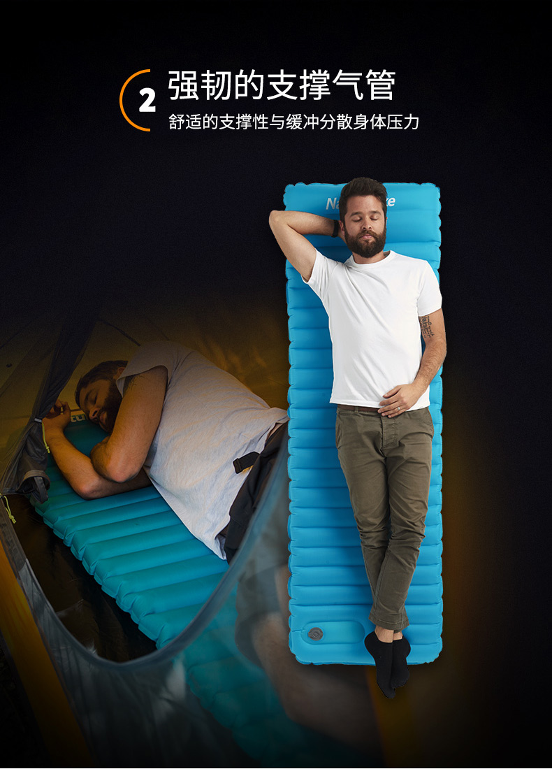 NH di động bơm hơi đệm dày lĩnh vực mat đơn đôi ngoài trời cắm trại cắm trại ăn trưa nghỉ trưa mat mat - Thảm chống ẩm / Mat / Gối thảm trải du lịch