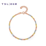 Модный браслет, платиновое ювелирное украшение, 18 карат, три цвета