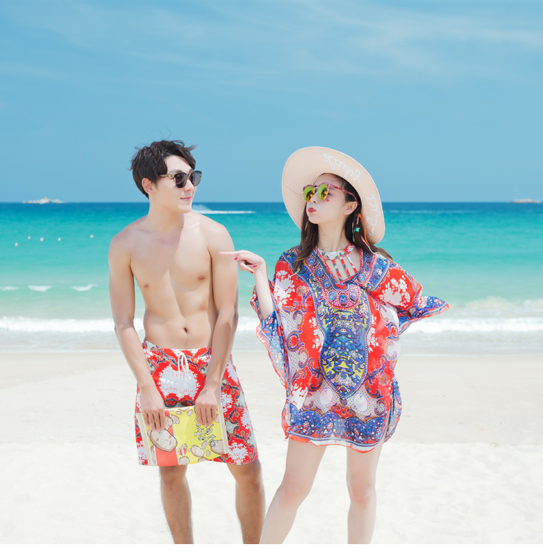 Cặp đôi đồ bơi nữ đi biển bikini chia váy gợi cảm ba mảnh thép tấm ngực nhỏ thu thập bikinii đồ đôi trắng đi biển	