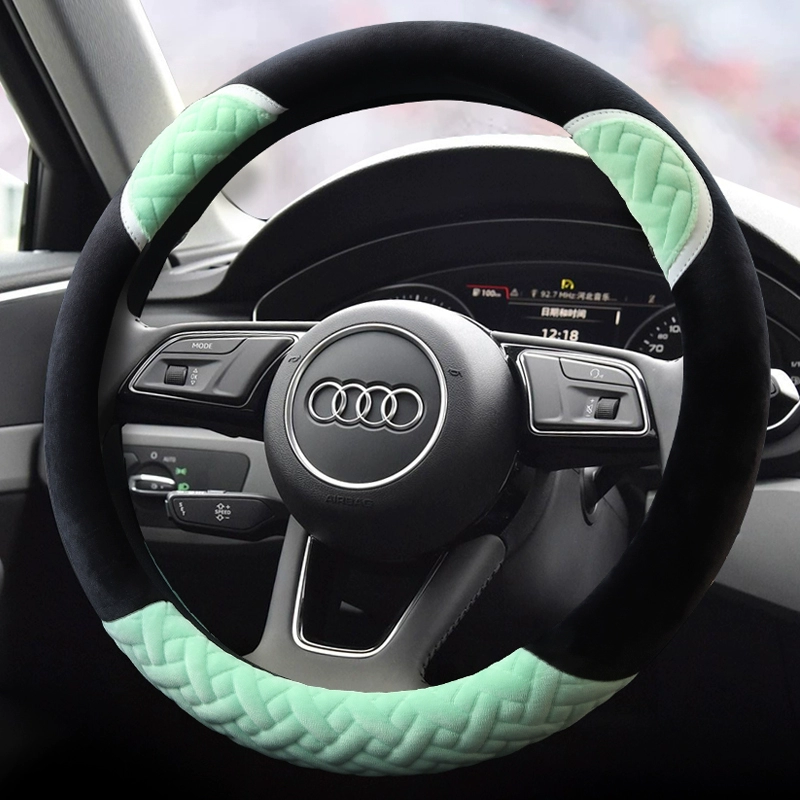 Audi mới A3A5A4LA6LA8LQ3Q5 Q7S8 Hàn Quốc nữ dễ thương ấm áp mùa đông sang trọng bọc vô lăng xe hơi cách thay dây curoa ô tô rotuyn ô tô 