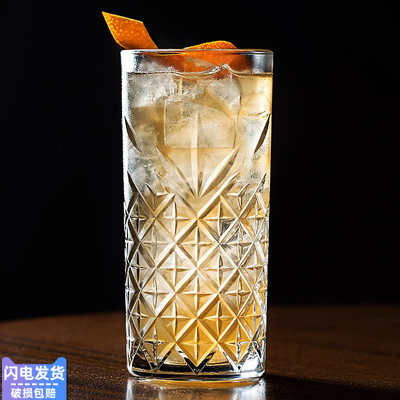 Turkey imports PASABAHCE Carved Glass Home Water Glass Whisky Cup Beer Cup Foreign Wine Tea Water Cup