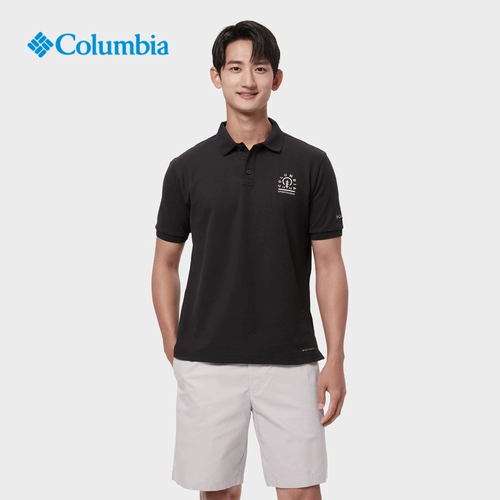 Columbia, дышащая спортивная футболка polo для отдыха, футболка с коротким рукавом